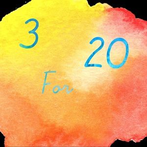 All items 3 for $20 all in Excellent Condition!